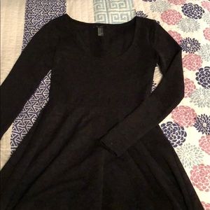 long sleeve skater dress
